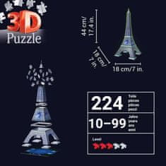 Ravensburger Svietiace 3D puzzle Eiffelova veža 224 dielikov