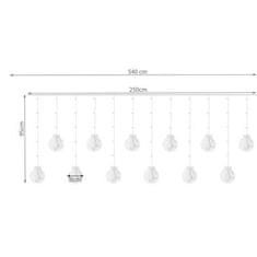 Iso Trade 19736 Svetelná závora 108LED USB teplá biela 16281