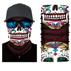 TXR Multifunkčná šatka Skull paint