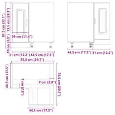 Petromila vidaXL Kuchynská rohová základná skrinka Kalmar, kompozitné drevo