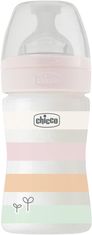 Chicco Fľaša dojčenská Well-being silikón 150 ml dievča