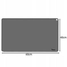 Purlov  24295 Podložka pod psiu misku, protišmyková, silikónová 60 x 45 cm, sivá
