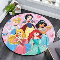 EXCELLENT Okrúhly koberec Princess 120cm - Princesses