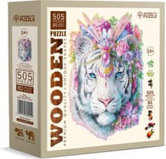 Wooden city Drevené puzzle Mystický tiger 505 dielikov