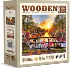 Wooden city Drevené puzzle Amsterdamské kolesá 1010 dielikov