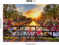 Wooden city Drevené puzzle Amsterdamské kolesá 1010 dielikov