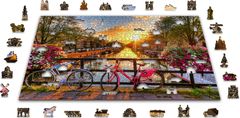 Wooden city Drevené puzzle Amsterdamské kolesá 1010 dielikov