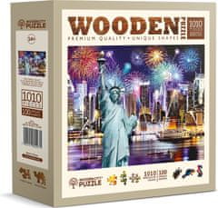 Wooden city Drevené puzzle Nočná New York 1010 dielikov