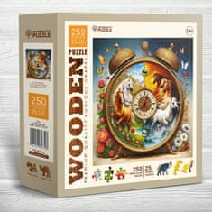 Wooden city Drevené puzzle Konské hodiny 250 dielikov