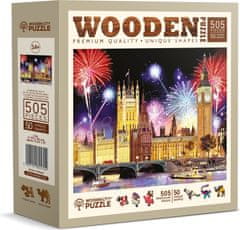 Wooden city Drevené puzzle Nočný Londýn 505 dielikov