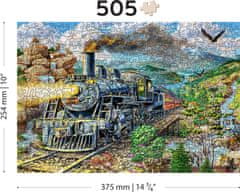 Wooden city Drevené puzzle Železnica 505 dielikov