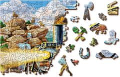 Wooden city Drevené puzzle Železnica 505 dielikov