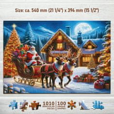 Wooden city Drevené puzzle Santa Klaus prichádza 1010 dielikov