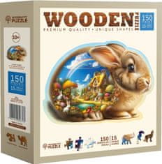 Wooden city Drevené puzzle Zajačik 150 dielikov