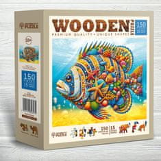 Wooden city Drevené puzzle Módna ryba 150 dielikov