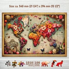 Wooden city Drevené puzzle Farebná mapa 1010 dielikov