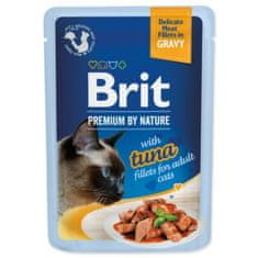 Brit Kapsička Premium by Nature tuniak filety v omáčke 85g