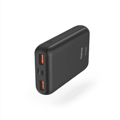 HAMA PD10-HD powerbanka, 10000 mAh, 3 výstupy: 1x USB-C, 2x USB-A, PD, Qualcomm, max. 18 W/3 A