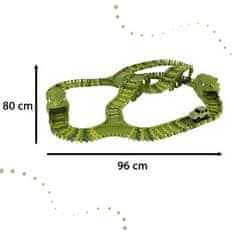 KIK KX4399 Závodná dráha dinosaury auta sada 240 ks