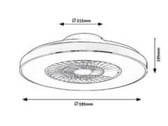 Rabalux Rabalux stropné svietidlo Dalfon LED 40W CCT DIM 6858