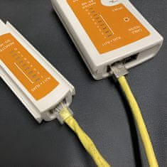 MG Bigstren tester káblov RJ45 / RJ11, biely/oranžový