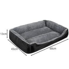 MG Plush Bed pelech pre mačky a psy 60x45 cm, šedý