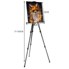 MG Painting Easel maliarsky stojan 77 - 160 cm, čierny