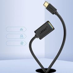 Ugreen UGREEN USB-A 3.0 (samica) na USB-C 3.0 (samec) OTG adaptér – Čierna KP35188