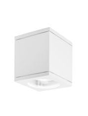 Nova Luce NOVA LUCE vonkajšie stropné svietidlo CERISE biely liaty hliník a sklenený difúzor GU10 1x7W IP54 220-240V bez žiarovky 9040022