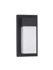 Nova Luce NOVA LUCE vonkajšie nástenné svietidlo LETO čierny hliník akrylový difúzor LED 18W 3000K 220-240V 120st. IP65 9060202