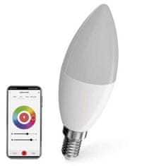 EMOS LED žiarovka GoSmart sviečka / E14 / 4,8 W (40 W) / 470 lm / RGB / stmievateľná / WiFi