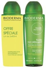 Bioderma Sada jemných šampónov na každodenné použitie Nodé Non Detergent Fluid Shampoo Duo