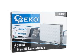 GEKO Konvektor s termostatom MODERN, 2000 W, biely G80443