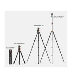 K&F Concept T254A7 statív/monopod s video hlavou a priečnym stĺpikom 230cm