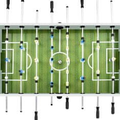 Vidaxl Stolný futbal oceľ 60 kg 140x74,5x87,5 cm biely