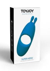 Toyjoy ToyJoy Superhero Couples C-Ring blue vibračný krúžok na penis