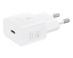 SAMSUNG Adaptér EP-T2510EWE USB-C 25W biely (OOB Bulk)