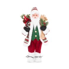 MAGIC HOME Vianoce Santa s lyžami 46 cm