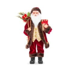 MAGIC HOME Vianočný Santa s darčekmi 46 cm