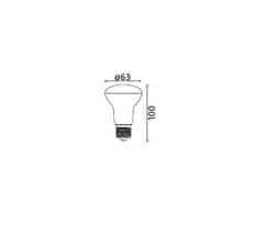 Berge LED žiarovka - E27 - R63 - 12W - 1030Lm - neutrálna biela