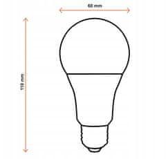 Berge 10x LED žiarovka - E27 - 10W - 800Lm - teplá biela