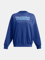 Under Armour Dámska mikina Under Armour Rival Fleece WordmarkOS Crew-BLU XS