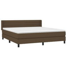 Petromila vidaXL Boxspring posteľ s matracom tmavohnedá 180x200 cm látka