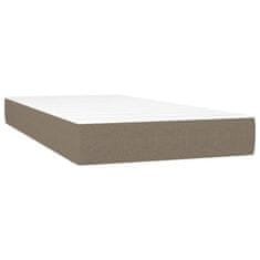 Petromila vidaXL Boxspring posteľ s matracom a LED sivohnedá 120x190 cm látka