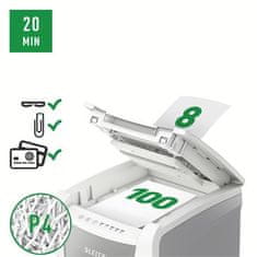 LEITZ Skartovačka "IQ AutoFeed SmalOffice 100 P4 Pro", 100 listov, konfety, 80110000