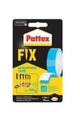 Pattex Samolepící páska "Pattex Fix 80 kg", modrá, oboustranná, 19 mm x 1,5 m, 1684211