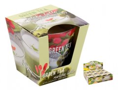 Sviečka v skle GREEN TEA - MATCHA LATTE vonná 115g