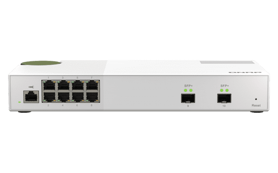 QNAP riadený switch QSW-M2108-2S (8x 2,5GbE RJ45 a 2x 10GbE SFP+)