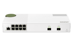 riadený switch QSW-M2108-2S (8x 2,5GbE RJ45 a 2x 10GbE SFP+)