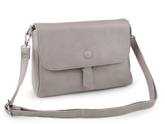 Kabelka crossbody 27x18 cm - šedobéžová